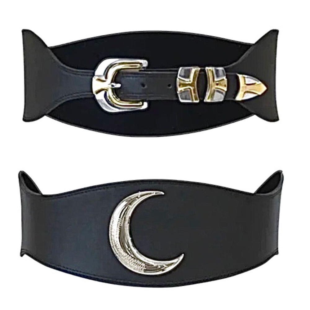Spell and The Gypsy Crescent Moon leather Waist Belt